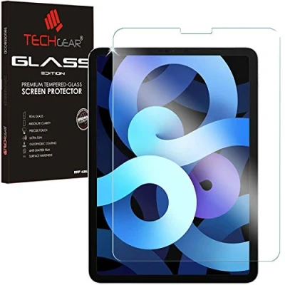 Abbildung von TECHGEAR Matte Glas kompatibel mit iPad Air 4, 5 [2020, 2022 4. 5. Generation] Matt Blendschutz Schutzfolie Auflage, Original gehärtetes Displayschutzfolie 10.9 Zoll