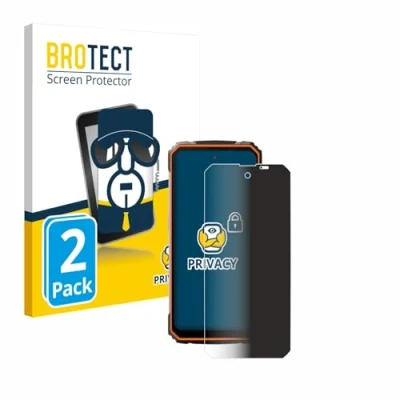 Abbildung von BROTECT (2 Stück Anti Spy Blickschutzfolie für Blackview BV8100 Privacy Screen Protector [Displayschutz Folie, Sichtschutz, Blaulichtfilter]