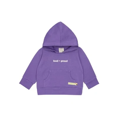 Abbildung von loud + proud Unisex Kinder Hoodie aus Bio Baumwolle, GOTS Zertifiziert (DE/NL/SE/PL, Numerisch, 86, 92, Violet)