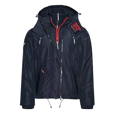 Abbildung von Superdry Mountain SD Windcheater Übergangsjacke, Herren, Größe: Medium, Nordic chrome navy