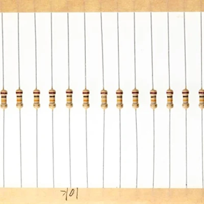 Abbildung von HUABAN 200 Stücke 0.25 Watts 1/4W 10K Ohm 5% Kohleschichtwiderstand
