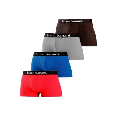 Abbildung von Bruno Banani 4 PACK Panties Rot grau schwarz navy, Herren, Größe: XL, navy