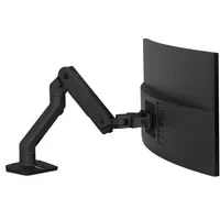 Abbildung von ERGOTRON HX Monitor Arm in Schwarz Tischhalterung mit patentierter CF Technologie für Bildschirme bis 42 Zoll, 29.2cm Höhenverstellung, VESA Standard und 10 Jahre Garantie