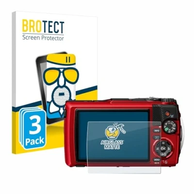 Abbildung von BROTECT Entspiegelungs Schutzglas für Olympus OM System Tough TG 7 (3 Stück) Schutz Folie Panzerfolie Glas Matt [Extrem Kratzfest 9H, Anti Reflex]