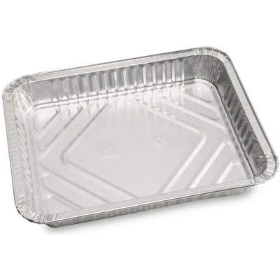 Abbildung von 100 x Alu Menüschale ungeteilt 930ml 227x177x30mm Aluschale