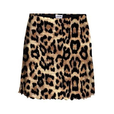 Abbildung von noisy may Damen NMLESLEY NW A SHAPE SKIRT FWD LX Rock, Natural/AOP:LEO, 40