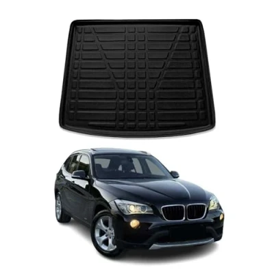 Abbildung von Kofferraumwanne Laderaumwanne kompatibel mit BMW X1 E84 2009 2015 TPE Gummi Schwarz