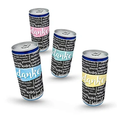 Abbildung von 12 x City Secco 10% Vol. &quot;DANKE Aquarell&quot; Mix EINWEGPFAND