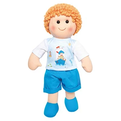Abbildung von Puppe Fiete mit maritimem Outfit, 32 cm