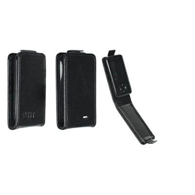 Abbildung von caseroxx Handy Hülle Flip Cover kompatibel mit Dexcom G7 / ONE+, Smartphone Tasche in schwarz