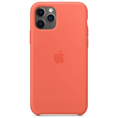 Abbildung von Apple iPhone 11 Pro Hülle Silikon Original Soft Case/Backcover Handyhülle Orange