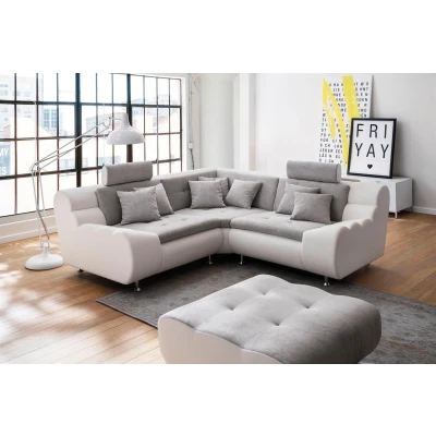 Abbildung von Trends by HG Ecksofa &quot;Loft L Form&quot;, mit Kopfstützen und Metallfuß, frei im Raum stellbar