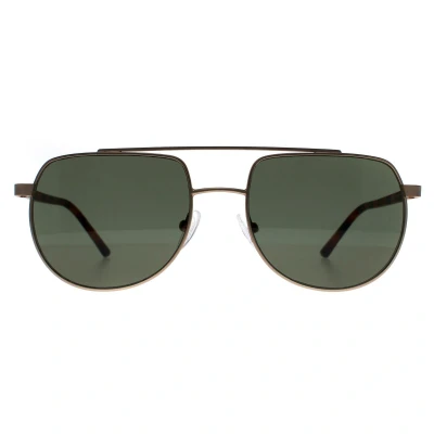 Abbildung von Calvin Klein Herren CK20301S 716 Sonnenbrillen Metall Gold Grün Pilot