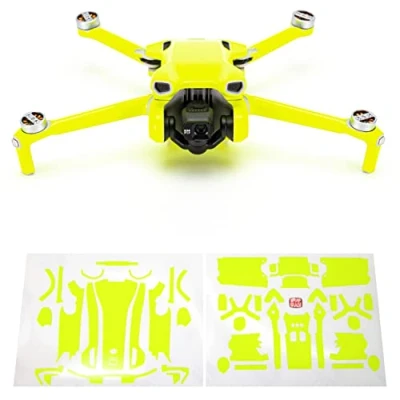 Abbildung von WRAPGRADE Skin Kompatibel mit DJI Mini 3 (NEON Yellow)
