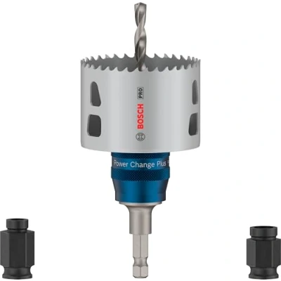 Abbildung von Bosch 5x PRO Multi Material Power Change Plus Starter Set (für Weichholz, Trockenbauwand, Ø 68 mm, Professional Zubehör Bohrmaschine/Schrauber)