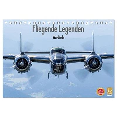 Abbildung von Fliegende Legenden Warbirds (Tischkalender 2025 DIN A5 quer), CALVENDO Monatskalender