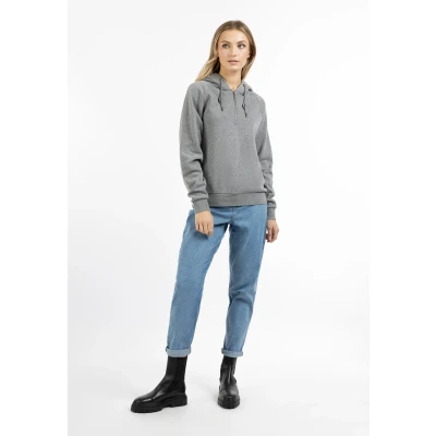 Abbildung von DREIMASTER Vintage Women&#039;s Hoodie M / Grau Melange 60% Baumwolle 40% Polyester
