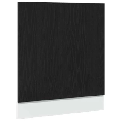 Abbildung von vidaXL Geschirrspülerblende Schwarz Eichen Optik 60x1,5x67 cm