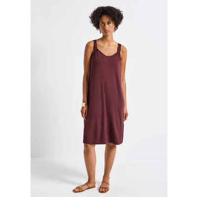 Abbildung von Street One MIT Knotendetail Jerseykleid, Damen, Größe: 34, Rot