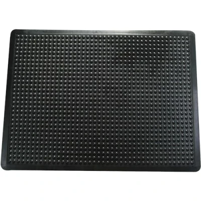 Abbildung von Doortex Anti Ermüdungsmatte Arbeitsplatzmatte &quot;anti fatiguemat&quot; 90 x 120 cm aus 100 % Gummi schwarz rechteckig mit Noppenstruktur