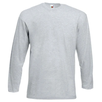 Abbildung von Fruit Of The Loom Herren Valueweight Rundhalsausschnitt Langarm T Shirt