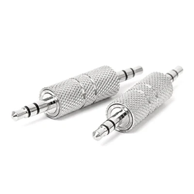 Abbildung von ensecoo 2 Stueck 3.5 mm Stereo Stecker auf Audio Kopfhoerer Adapter Kupplung