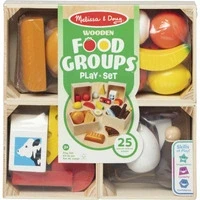Abbildung von Melissa and Doug Holz Lebensmittel Kinderküche Zubehör Spielküche &amp; Kaufladen Küchenspielzeug für Kinder Küchenzubehör Holzspielzeug Küche ab 2 Jahre