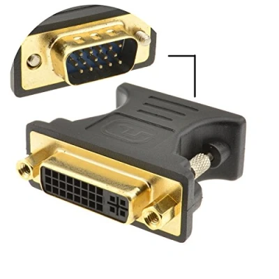 Abbildung von DVI 24+5 Weiblich Buchse Zum VGA 15 Polig Männlich Stecker Konverter Adapter
