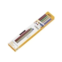 Abbildung von Steinel Glitzer Klebesticks Ø 11 mm, 10 Sticks, 200 g, mm Länge, bunter Schmelzkleber in 5 verschiedenen Farben