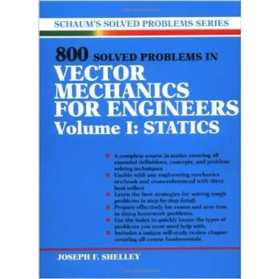 Abbildung von 800 Solved Problems In vector Mechanics for Engineers: Statics (1) (Schaum&#039;s Problems, Band 1)