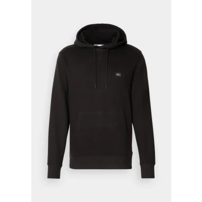 Abbildung von Calvin Klein Jeans Label Hoodie Sweatshirt, Herren, Größe: Small, Black