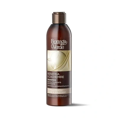 Abbildung von Bottega Verde Keratin und Kaschmir Pflegendes Restrukturierungs Shampoo (250 ml) sprödes oder brüchiges Haar