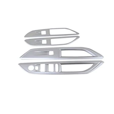 Abbildung von HIGH FLYING für 3008 5008 II 2017 2022 Silber Matt Interieur Türverkleidungen Dekor 4 Stück ABS Kunststoff