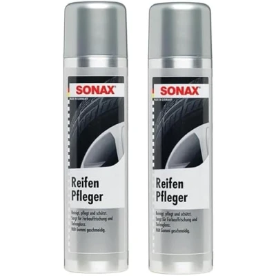 Abbildung von SONAX PRAKTISCHES Set! 2 x 400 ml REIFENPFLEGER Reifenglanz Auto Reifenreiniger Reifenspray Reifenschutz Reifen Pflege