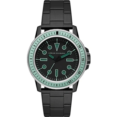 Abbildung von Armani Exchange Watch For Men, Quartz Movement and 42mm Case Size with Stainless steel, Leather or Silicone strap