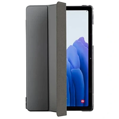 Abbildung von Hama Hülle für Samsung Galaxy Tab S7 FE/S7+/S8+ 31,5 cm 12,4 Zoll (aufklappbares Case Tablet, Schutzhülle mit Standfunktion, transparente Rückseite, magnetisches Cover) grau