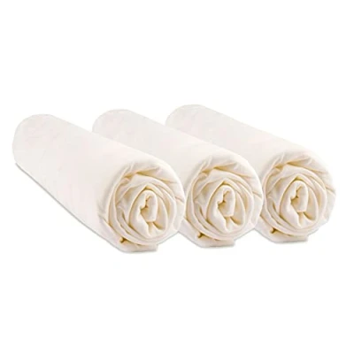 Abbildung von Easy Dort Spannbettlaken für Babybett, 70 x 140 cm, Bambus, Farbe Ecru