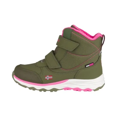Abbildung von Trollkids Hikingschuh für Kinder, Größe: 35, Dusky olive light magenta Kunststoff/polyamid