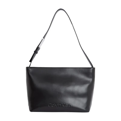 Abbildung von Calvin Klein Embossed LOGO Handtasche, Damen, Größe: One Size, Black