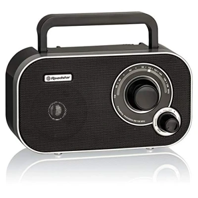 Abbildung von Roadstar TRA 2235 tragbares Radio mit Kopfhöreranschluss (UKW, Mono Breitbandlautsprecher), schwarz, TRA2235BK, Standard