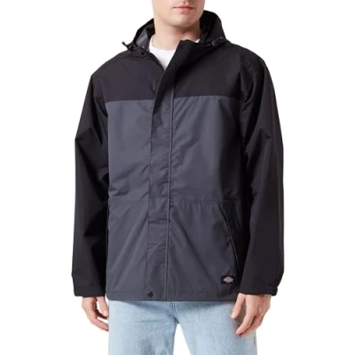 Abbildung von Dickies, Herren, Dickies Wasserdichte Regenjacke, Holzkohle, XL
