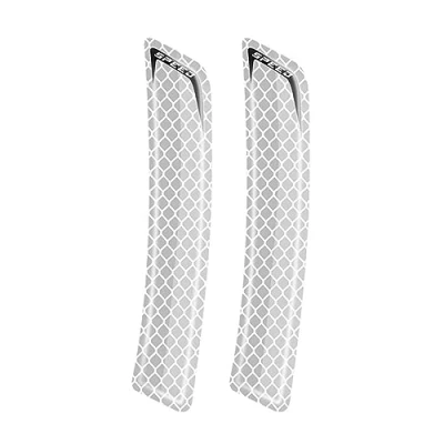 Abbildung von 2Pcs Auto Sicherheit Warnung Aufkleber Mark Reflektierende Band Streifen Außen Zubehör (Color : White)