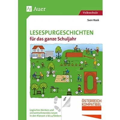 Abbildung von Lesespurgeschichten für das ganze Schuljahr: Logisches Denken und sinnentnehmendes Lesen in den Klassen 2 bis 4 fördern (Lesespurgeschichten Grundschule)