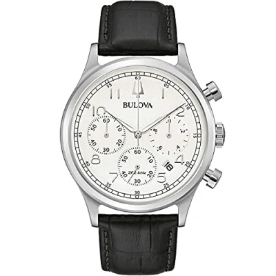 Abbildung von Bulova Herren Analog Quarz Uhr mit Leder Armband 96B356