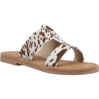 Abbildung von Hush Puppies Helen Slide Leder Damen Rindsleder Sandalen