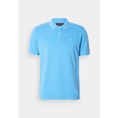 Abbildung von Marc O&#039;Polo Short Sleeve Poloshirt, Herren, Größe: Small, Azure blue