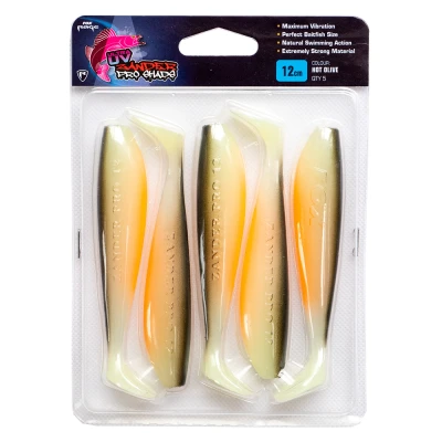 Abbildung von Fox Rage Zander Pro Ultra UV 7,5cm/3&quot; Hot Olive (5pcs) Gummifisch