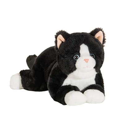 Abbildung von Teddy Hermann® Kuscheltier Schlenkerkatze schwarz 30 cm, zum Teil aus recyceltem Material