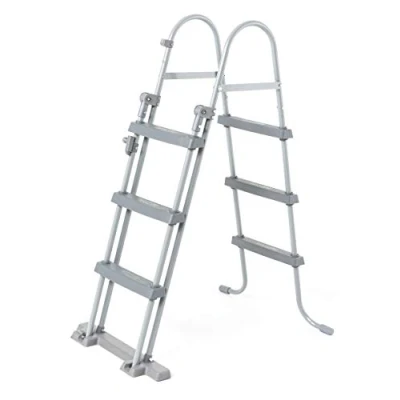 Abbildung von Bestway Schwimmbeckenleiter, Leiter, Blau, Weiß, Metall, Kunststoff, 1070 mm, 8,39 kg, Box