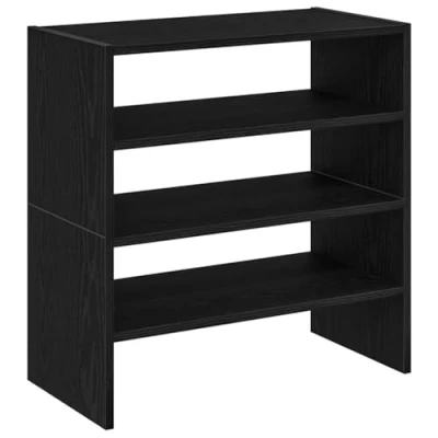 Abbildung von vidaXL Schuhregale 2 STK. Stapelbar Braun Eichen Optik 60x30x30,5 cm, Schuhaufbewahrung, Schuhorganizer, Schuhständer, Schuhschrank, Schuhablage
